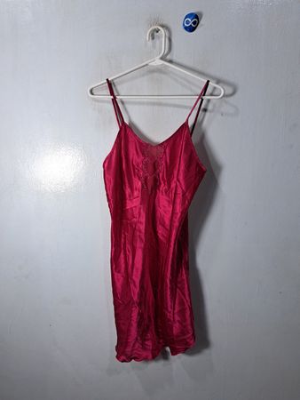 Pink Satin Nightgown
