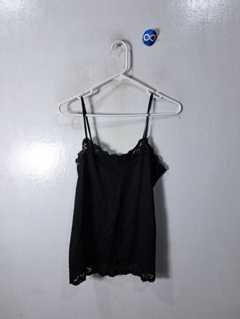 Black Lace Trim Camisole