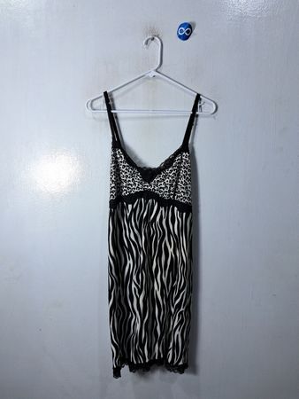 Zebra and Leopard Pattern Nightgown