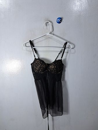 Victoria's Secret Black Lace Chemise