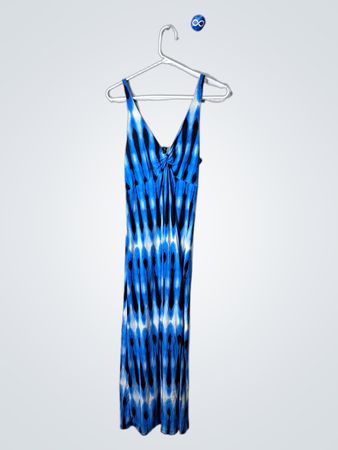Blue Tie-Dye Dress