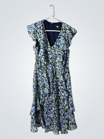 Tommy Hilfiger Floral Ruffle Mini Dress