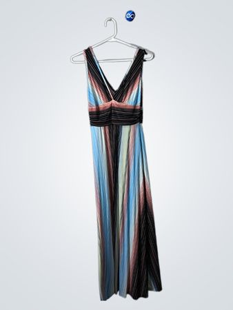 Multicolored Striped Maxi Dress