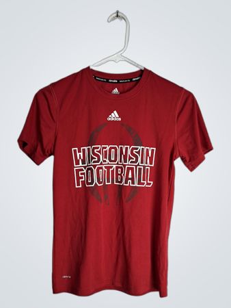 Adidas Wisconsin Football T-Shirt