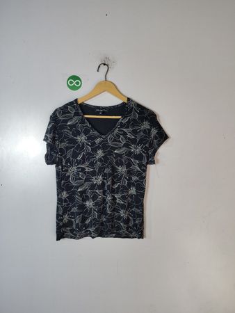 Briggs New York Floral Short Sleeve Top