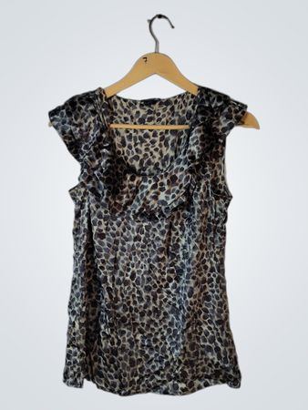 Ann Taylor Leopard Print Sleeveless Top