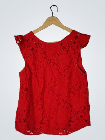 Red Lace Top