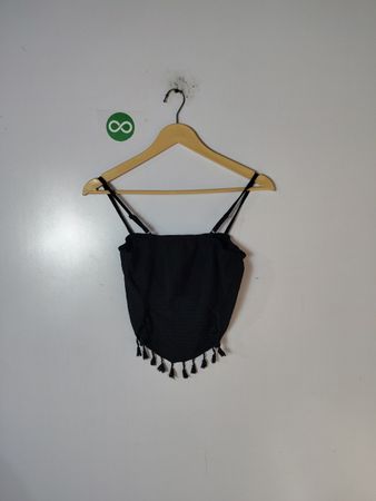 Black Tassel Top