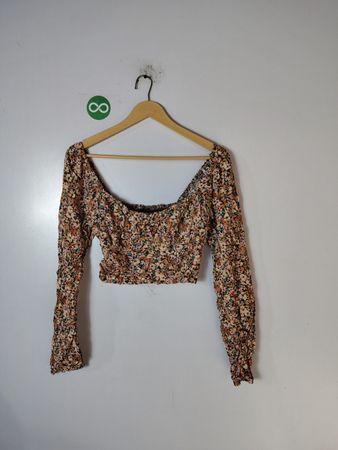 Wild Fable Floral Long-Sleeve Top