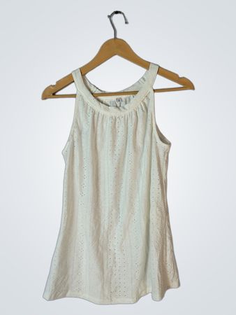 White Sleeveless Top