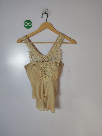 Beige Lace Bodysuit
