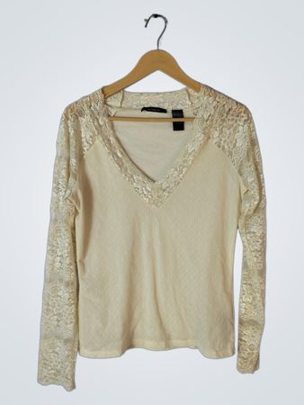 Liz Claiborne Lace V-Neck Top