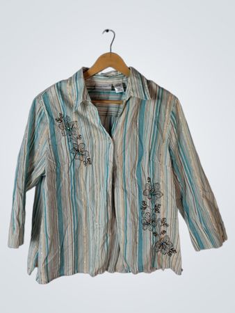 Alfred Dunner Striped Shirt