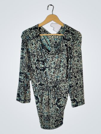 Long Sleeve Printed Dress