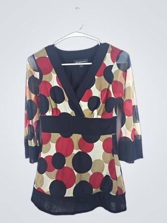 INC International Concepts Polka Dot Blouse