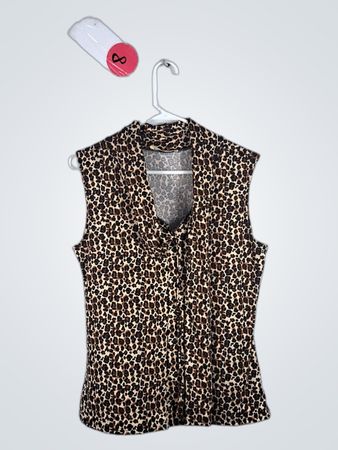 Tiffany & Grey Petite Leopard Vest