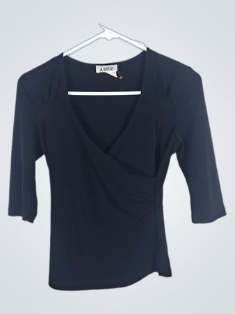 A. BYER Black Blouse