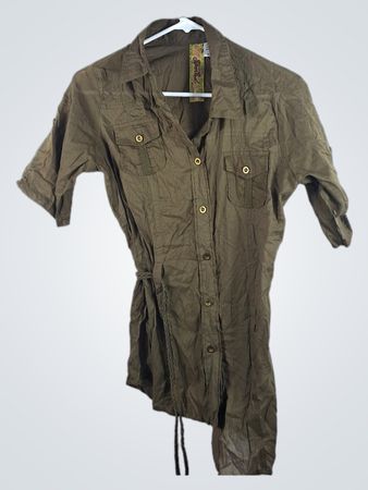 Spoiled Green Cotton Shirt