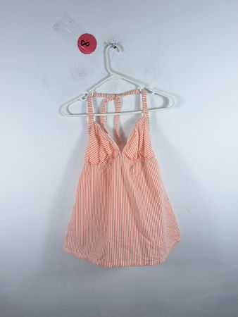 Pink Striped Romper
