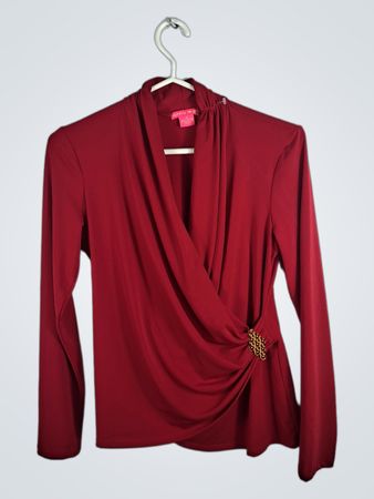 Sunny Leigh Red Long-Sleeve Top