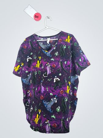 Villager Disney Villains Scrub Top