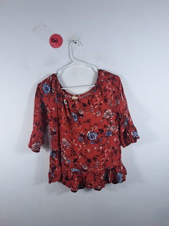 Faded Glory Floral Blouse