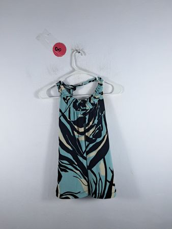 The Limited Blue and Black Floral Dress