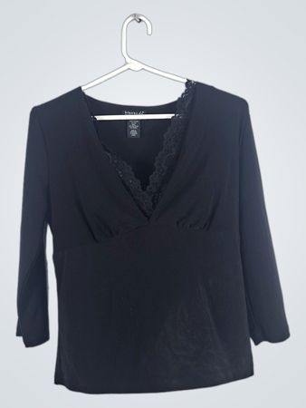 Black Long-Sleeve Top