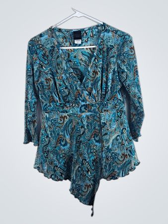 Blue Paisley Dress