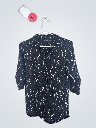 Isabella Rodriguez Polka Dot Button-Up Shirt