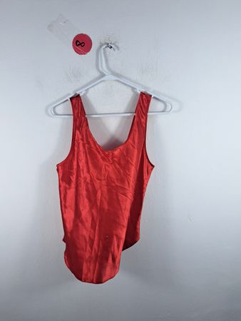 Red Silk Blouse