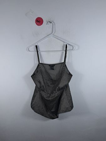 New York & Company Gray and White Camisole