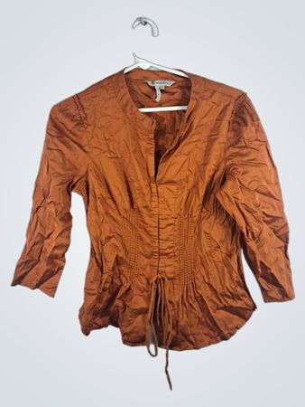 BCBGeneration Brown Long-Sleeve Top