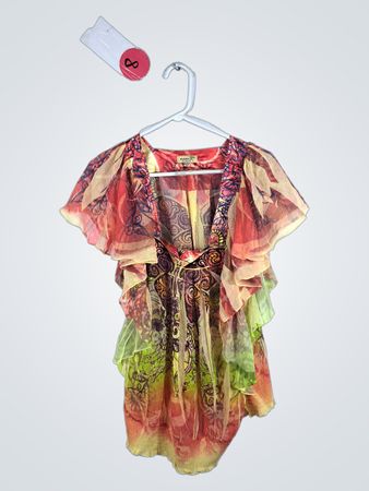 Multicolored Sheer Dress