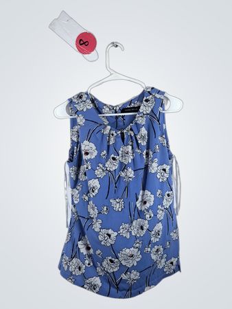 Ivanka Trump Blue Floral Blouse