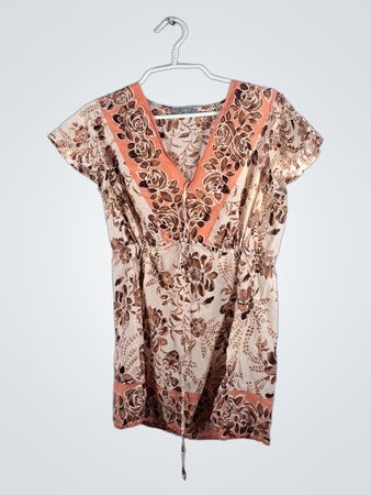 ny collection Womens Floral Short Sleeve Shirt