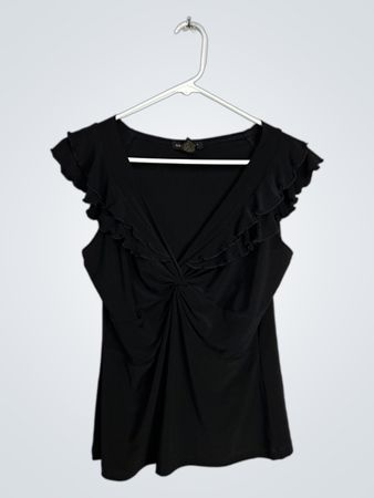 Susan Lawrence Petite Black Blouse