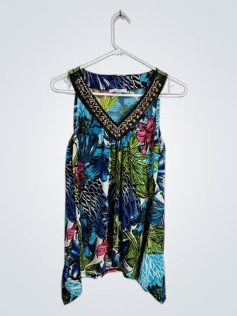 Dressbarn Floral Sleeveless Top