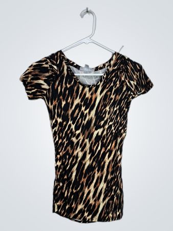 Jennifer Lopez Animal Print Top
