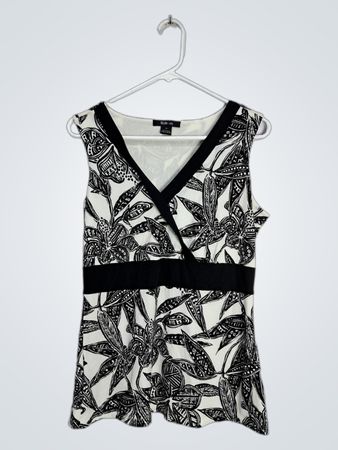 Black and White Floral Dress