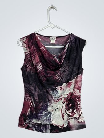 CDW Petite Floral Sleeveless Top