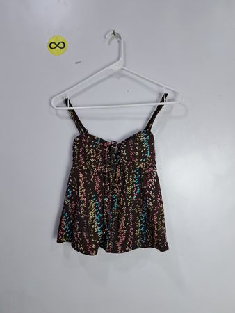 Multicolored Patterned Top
