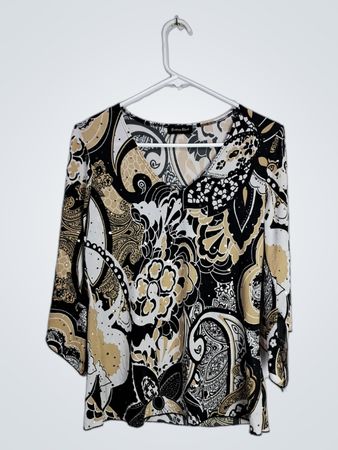 Brittany Black Floral Blouse