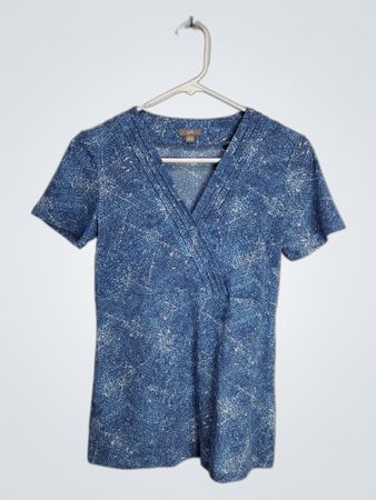 J.Jill Blue Speckled Top