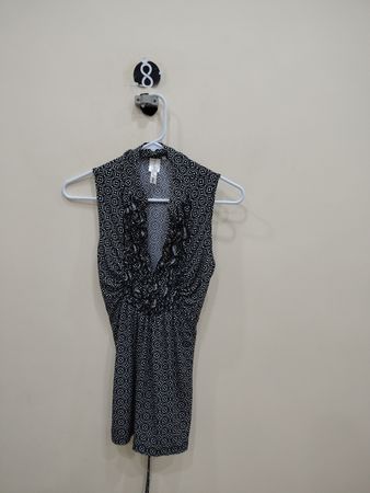 Black and White Patterned Top