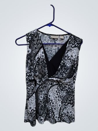 Kim Rogers Black and White Floral Dress