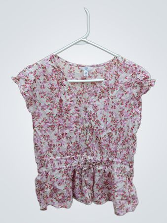 Women's Floral Peplum Top