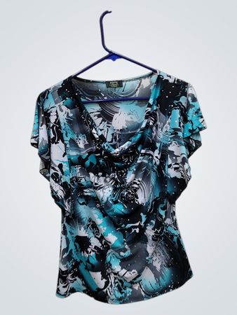 Shannon Ford Woman Blue Printed Top