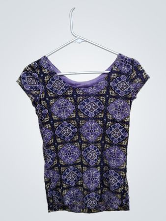Purple Paisley Top