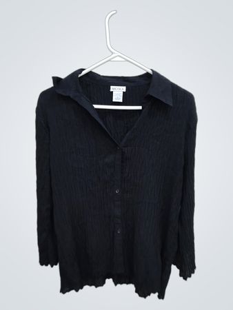 Nicola Black Long Sleeve Blouse